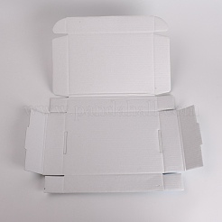 Rechteckige Schmuckschatullen aus Wellpappe&nbsp;CON-WH0083-14