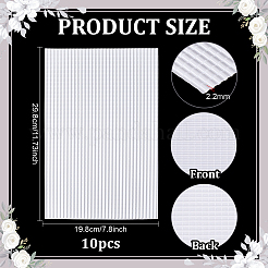 塩ビシート  長方形  ホワイト  298x198x2.2mm&nbsp;DIY-WH0622-688B
