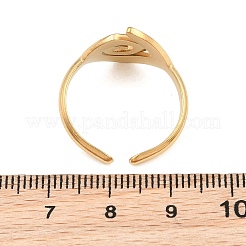 Offene Manschettenringe aus Edelstahl 304 für Damen&nbsp;LS-SA-CBABC0E-02G