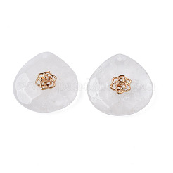 Supports de strass pendentif en cristal de quartz naturel&nbsp;G-N326-133-01