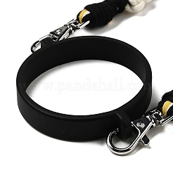 Cinturón de punto con forma de margarita y cordón de algodón de estilo bohemio&nbsp;AJEW-G066-01B