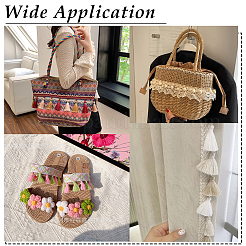 4 м 2-х цветная отделка из полиэстера с бахромой в этническом стиле&nbsp;SRIB-ME0001-01