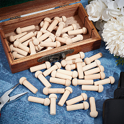 Незаконченный деревянный гриб&nbsp;AJEW-WH0270-176A