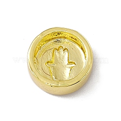 Emaille-Perlen aus echtem 18 Karat vergoldetem Messing&nbsp;KK-F814-05G-02