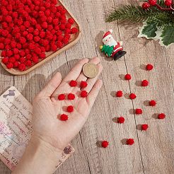 400 pieza de bolas de pompón hechas a mano para manualidades de muñecas&nbsp;FABR-SC0001-01A-01