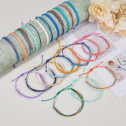 6 комплект из 6 браслетов из нейлонового плетеного шнура BJEW-FI0001-34