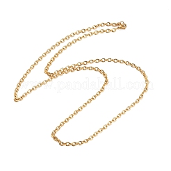 Ионное покрытие (ip) 304 нержавеющая сталь кабель цепи ожерелья для женщин мужчин&nbsp;STAS-M102-68G