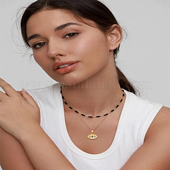 2 шт. эмалированные подвески из нержавеющей стали 304&nbsp;STAS-LP0004-21