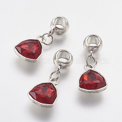 Pendentifs en alliage de style tibétain avec strass&nbsp;PALLOY-P149-02