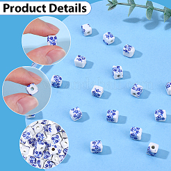 Фарфоровые бусины ручной работы&nbsp;PORC-SC0001-32A