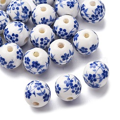 20шт фарфоровые бусины ручной работы&nbsp;PORC-FP0001-03A