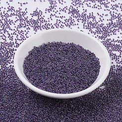 MIYUKIラウンドロカイユビーズ  日本製シードビーズ  11/0  （rr223)ブドウ裏地クリスタル  11/0  2x1.3mm  穴：0.8mm  約1111個/10g&nbsp;X-SEED-G007-RR0223