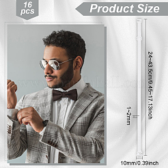 16 шт. регулируемые полиэстеровые эластичные ленты-удлинители для галстука-бабочки&nbsp;FIND-BC0005-75B-01