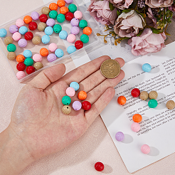 70шт 7 цвета акриловые бусины FIND-DC0006-33