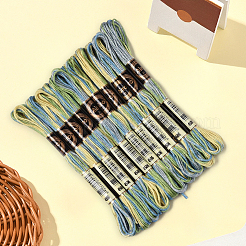 10 моток двухслойной полиэфирной нити для вышивания&nbsp;OCOR-CY0003-16A