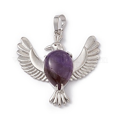 Подвески из натурального аметиста &nbsp;G-P484-05P-05