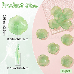 10 шт. колпачки для бусин в виде листьев лотоса&nbsp;SACR-YW0001-95