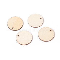 Незаконченные подвески из натурального тополя WOOD-E010-06A