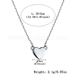 Подвески в форме сердца из стерлингового серебра OM0839-2