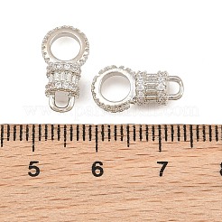 Breloques de connecteur en laiton micro pavé de zircone cubique&nbsp;CU-CBAB99C-05P