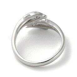 Открытые манжеты из латуни с фианитами&nbsp;LS-RJEW-Z017-01P