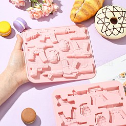 2 шт. силиконовые Молды на тему огнестрельного оружия и вооружения&nbsp;ST-CJ0007-48