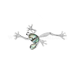 Retro kreative Abalone Muschel Frosch Brosche&nbsp;LS-PW-WG0F18B-01