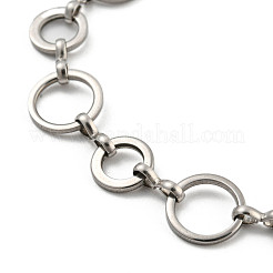 Не тускнеющие браслеты из цепочек из нержавеющей стали 304 для мужчин и женщин BJEW-D042-13P