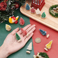 Елка пластиковые украшения для дома DJEW-WH0015-04