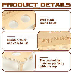 Деревянные многофункциональные витрины AJEW-WH0561-04A