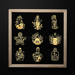 Никелевые декоративные наклейки DIY-WH0450-124