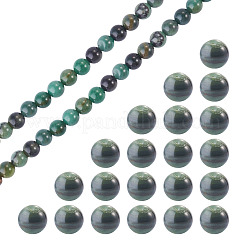 1連売り天然アフリカンジェイドビーズ連売り  ラウンド  6.5mm  穴：0.8mm  約62個/連  15.08~15.16インチ（38.3~38.5cm）&nbsp;G-TA0003-50C