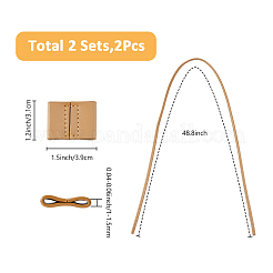 Шнурок из искусственной кожи для изготовления сумок-ведров&nbsp;DIY-WH0430-711A-01