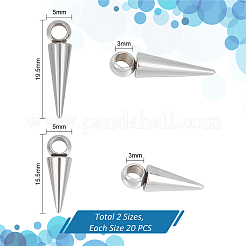 Подвески из нержавеющей стали в стиле 40шт. STAS-UN0052-79