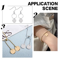 60 шт. 4 стиля ионного покрытия (IP) 304 нержавеющая сталь подвески&nbsp;STAS-AR0002-51