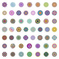 Мандала пластиковые наклейки из пвх STIC-PW0005-04