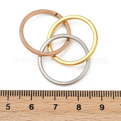 201 ステンレススチール トリニティ インターロッキング リング フィンガー リング  マルチカラー  usサイズ7（17.3mm）&nbsp;FS-WG6776A-01