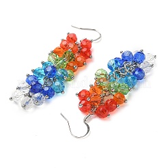 Болтающие серьги из стекла&nbsp;EJEW-JE05756