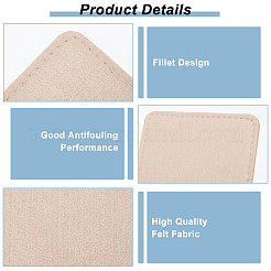 Inserti in feltro fondo borsa&nbsp;DIY-WH0308-167B-01