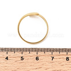 5 anello aperto in acciaio inossidabile 304 per donna&nbsp;RJEW-K313-03G
