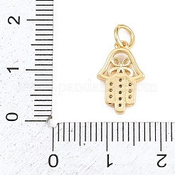 Messing micro pave klare zirkonia anhänger&nbsp;KK-H273-08G