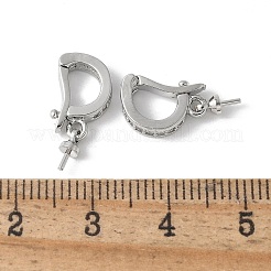 Латунные микропроволочные кубические циркониевые подвески KK-D324-05P