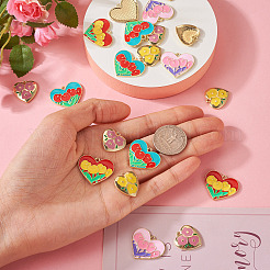 20шт 5 стиля подвески из цинкового сплава с эмалью&nbsp;ENAM-TA0001-45