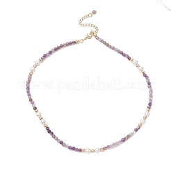 Белого нефрита ожерелье&nbsp;NJEW-JN05340-02