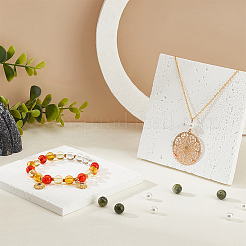 Тарелка для ювелирных изделий gesso&nbsp;DJEW-WH0015-98B