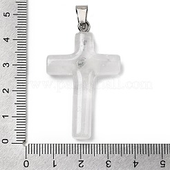 Подвески-кресты из натурального кварца&nbsp;KK-D021-04K-P