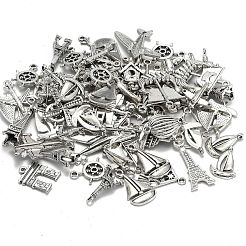 Tibetischer stil Aluminium Anhänger & Charms&nbsp;TIBEP-MSMC021-45AS-RS
