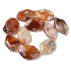 Granos de ágata de flor de cerezo natural hebras&nbsp;GG-CBAD7AB-04
