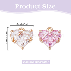 12шт 2 цвета латунные подвески&nbsp;KK-HY0004-08