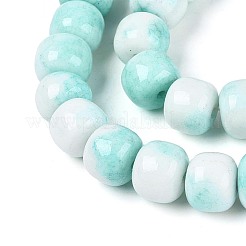 Нити из окрашенных стеклянных бусин с эффектом омбре&nbsp;GLAA-N067-01A-02